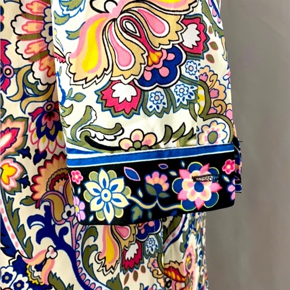 Chico’s Long Paisley Tunic Size S 8/10 - Picture 9 of 10